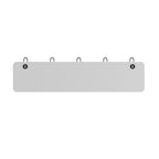 Flash Furniture Daly Étagère de rangement murale en pin massif blanc de 24 pouces avec 5 crochets pour entrée, cuisine, salle de bain