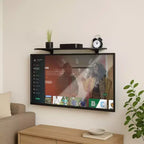 Mount-It Support mural TV sous la télévision pour décodeur, lecteur DVD, étagère pour composants audio-vidéo stéréo, noir