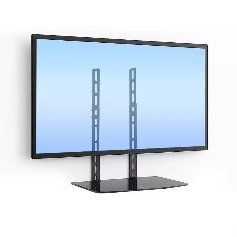 Mount-It Support mural TV sous la télévision pour décodeur, lecteur DVD, étagère pour composants audio-vidéo stéréo, noir