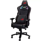 Chaise de jeu ASUS ROG Chariot RGB avec soutien lombaire en mousse à mémoire de forme, accoudoir réglable 4D, dossier inclinable, similicuir respirant