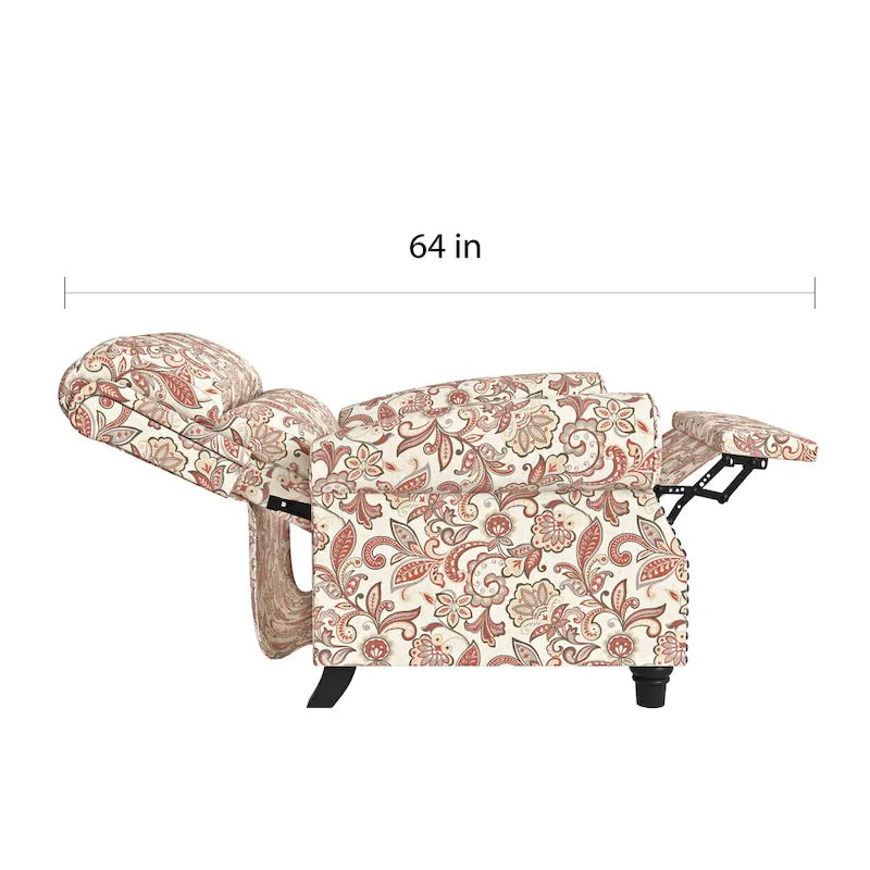 Fauteuil inclinable à dossier poussoir Copper Grove Jessie ProLounger Paisley
