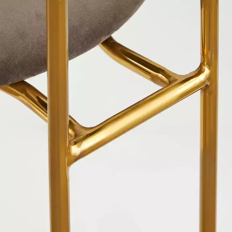 Lot de 2 tabourets de bar Buylateral en velours rétro, hauteur comptoir de 61 cm