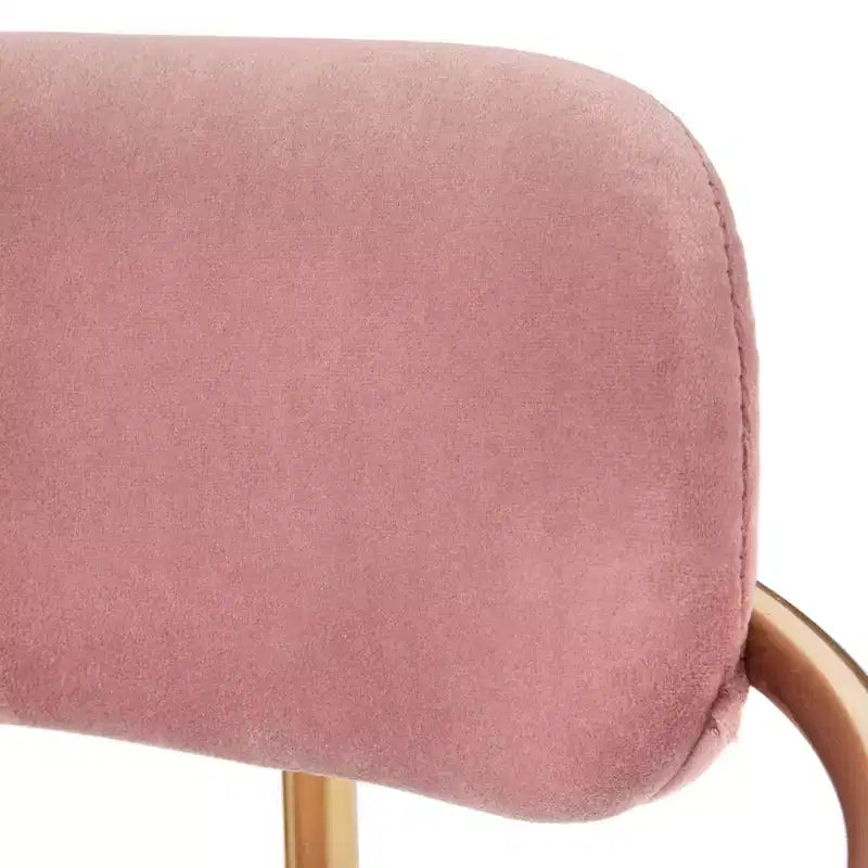 Lot de 2 tabourets de bar Buylateral en velours rétro, hauteur comptoir de 61 cm