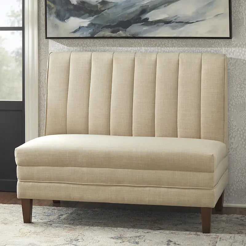 Ensemble banquette rembourrée à dossier cannelé 3 pièces Kerrington de Lifestorey