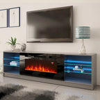 Meuble TV électrique Strick & Bolton Amsden avec cheminée