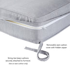 Ensemble de 2 coussins d'extérieur Sunbrella haut de gamme à assise profonde