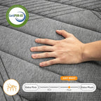 SweDrea Matelas hybride en mousse à mémoire de forme moelleux 8/12 po. respirant et rafraîchissant avec CertiPUR-US, SGS et OEKO-TEX