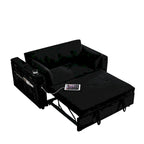 Canapé convertible 54 pouces avec deux places inclinables