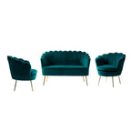 Ensemble de salon 3 pièces Xabier 132 cm par HULALA HOME