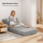 Chaise convertible 3-en-1, chaise pliable, lit-méridienne dépliable