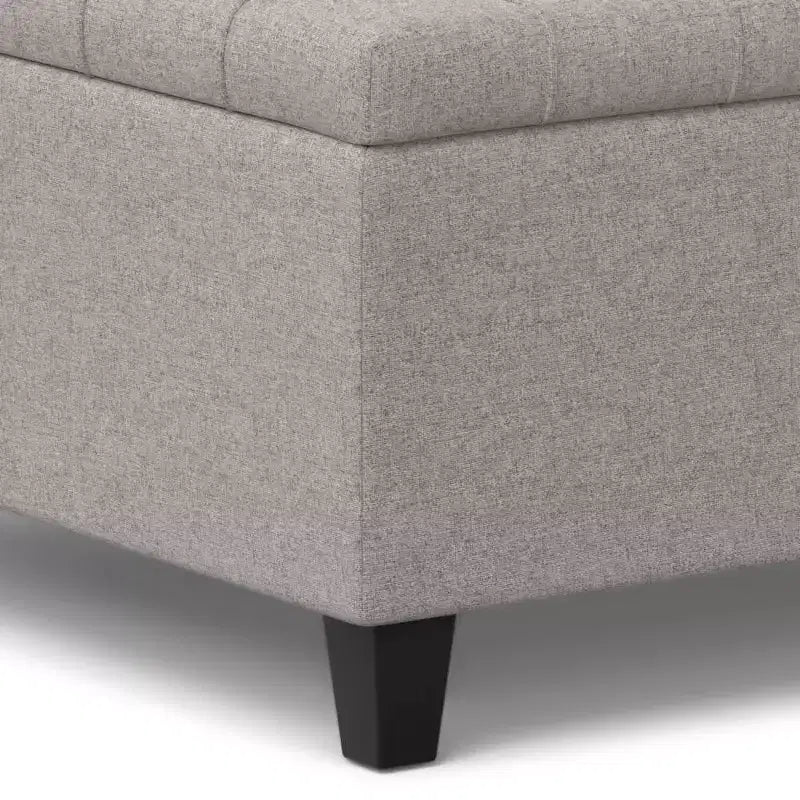 Table basse carrée avec rangement et pouf WyndenHall Elliot
