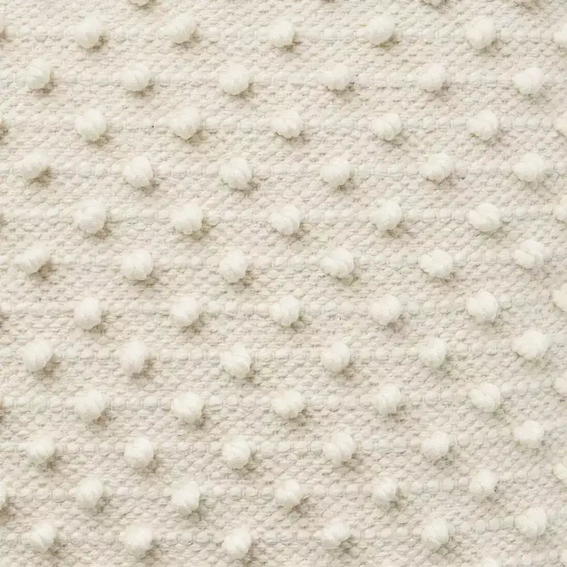 Poufs d'intérieur Mina Victory Lifestyle Loop Dots 40 x 40 x 40 cm Ivoire
