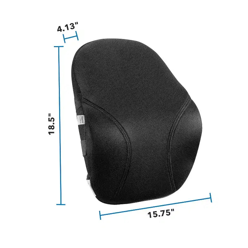 Mount-It! Oreiller de soutien lombaire, collection Ergo, soutien dorsal compact pour chaise de bureau ou de jeu, garnissage en mousse à mémoire de forme, soulage les douleurs dorsales et améliore la posture