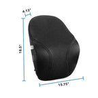 Mount-It! Oreiller de soutien lombaire, collection Ergo, soutien dorsal compact pour chaise de bureau ou de jeu, garnissage en mousse à mémoire de forme, soulage les douleurs dorsales et améliore la posture