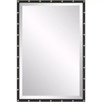 Uttermost Benedo Black 24 x 36 Rectangular Wall Mirror