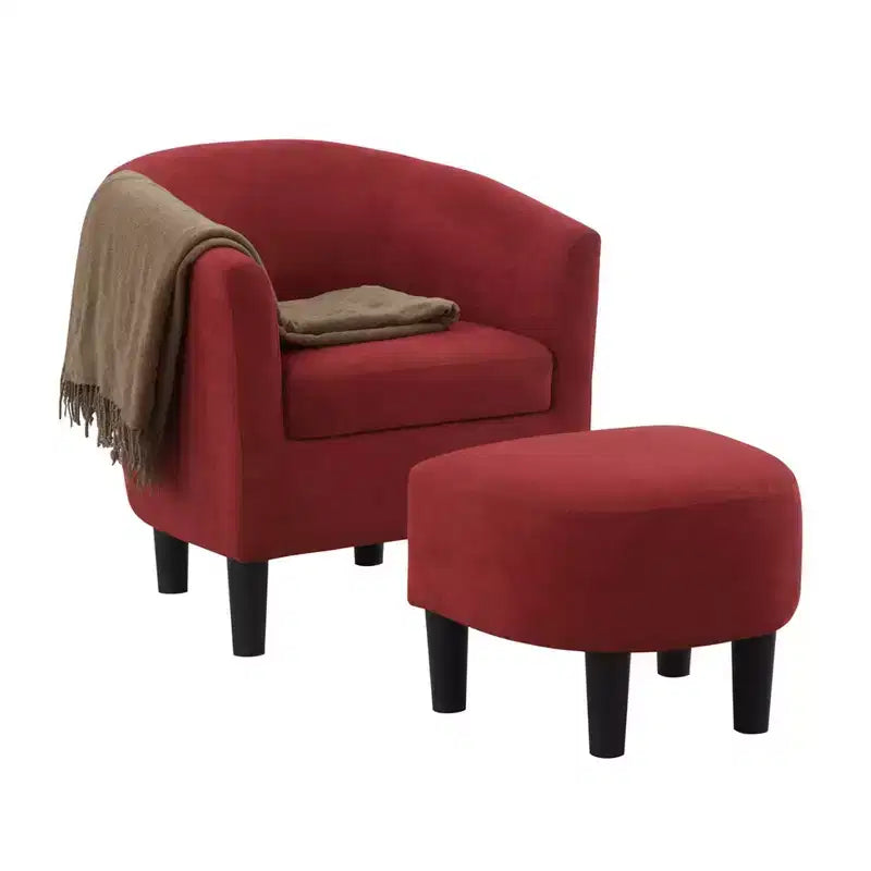 Breighton Home Fauteuil d'appoint avec ottoman Churchill