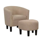 Breighton Home Fauteuil d'appoint avec ottoman Churchill
