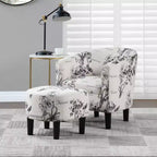 Breighton Home Take a Seat Churchill Accent Chair with Ottoman