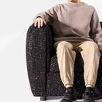 HOMES: Intérieur et Extérieur Fauteuil d'appoint profond Sunhaven Contemporary en tissu bouclé