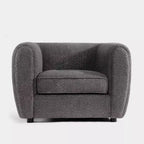 HOMES: Intérieur et Extérieur Fauteuil d'appoint profond Sunhaven Contemporary en tissu bouclé