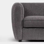 HOMES: Intérieur et Extérieur Fauteuil d'appoint profond Sunhaven Contemporary en tissu bouclé