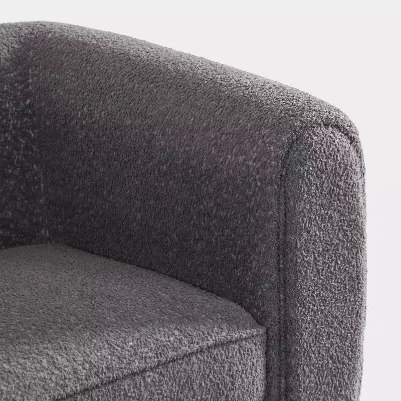 HOMES: Intérieur et Extérieur Fauteuil d'appoint profond Sunhaven Contemporary en tissu bouclé