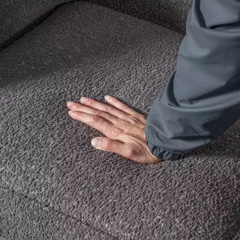 HOMES: Intérieur et Extérieur Fauteuil d'appoint profond Sunhaven Contemporary en tissu bouclé