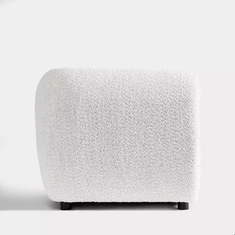HOMES: Intérieur et Extérieur Fauteuil d'appoint profond Sunhaven Contemporary en tissu bouclé