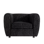 HOMES: Intérieur et Extérieur Fauteuil d'appoint profond Sunhaven Contemporary en tissu bouclé