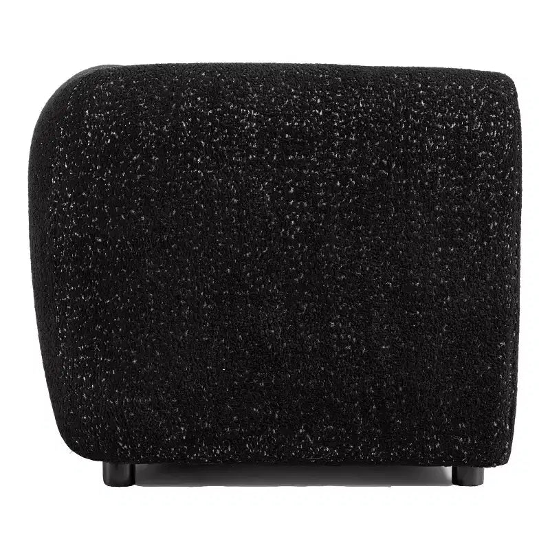 HOMES: Intérieur et Extérieur Fauteuil d'appoint profond Sunhaven Contemporary en tissu bouclé