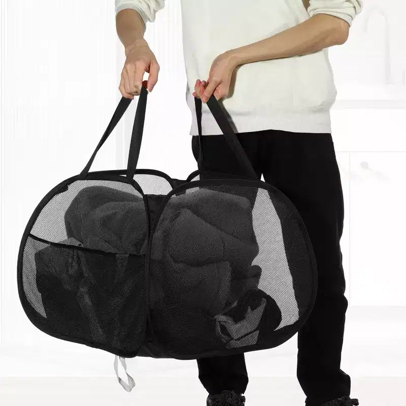 Panier à linge pliable en maille Unique Bargains 90 litres 1 pièce