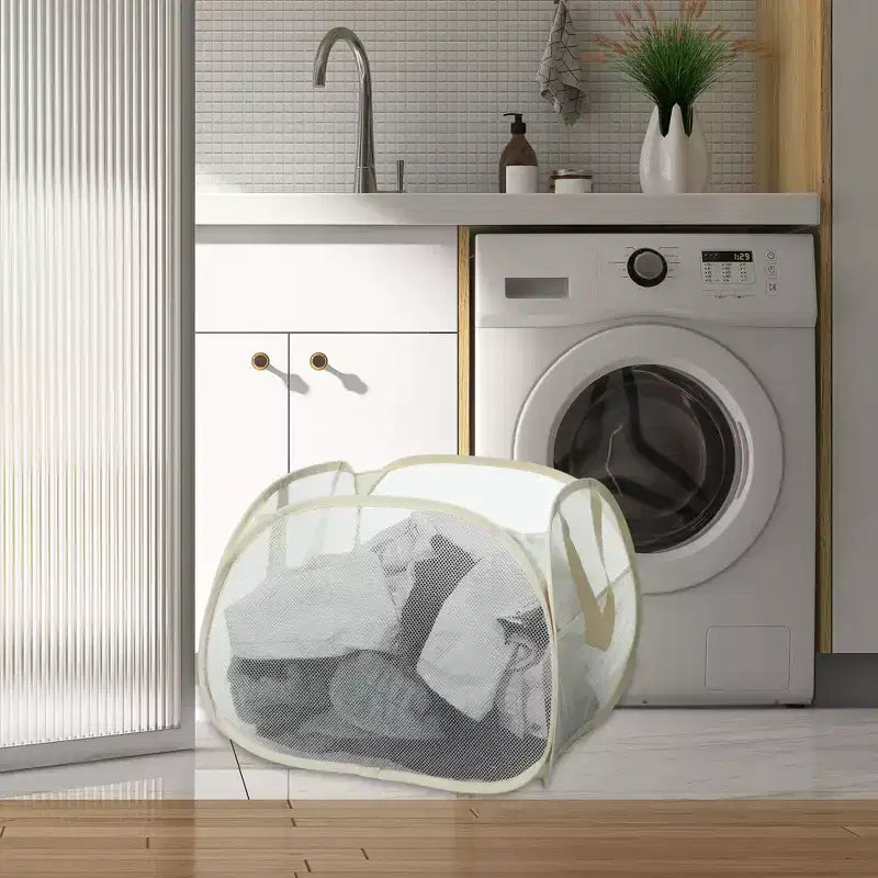 Panier à linge pliable en maille Unique Bargains 90 litres 1 pièce