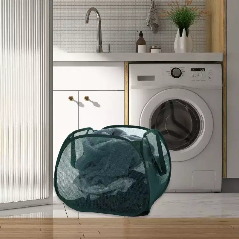Panier à linge pliable en maille Unique Bargains 90 litres 1 pièce