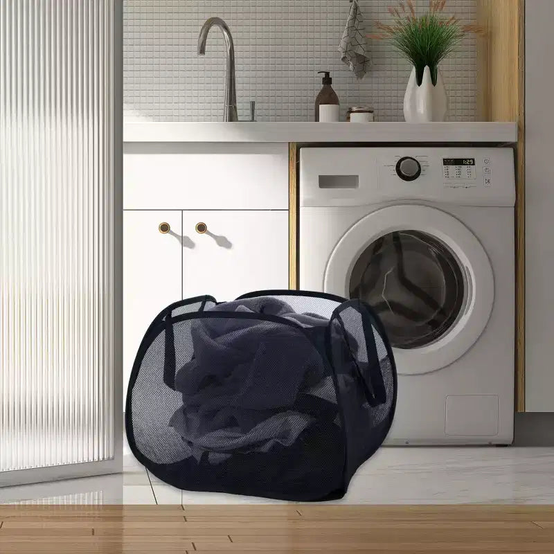 Panier à linge pliable en maille Unique Bargains 90 litres 1 pièce