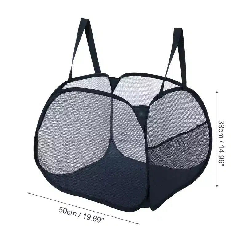 Panier à linge pliable en maille Unique Bargains 90 litres 1 pièce