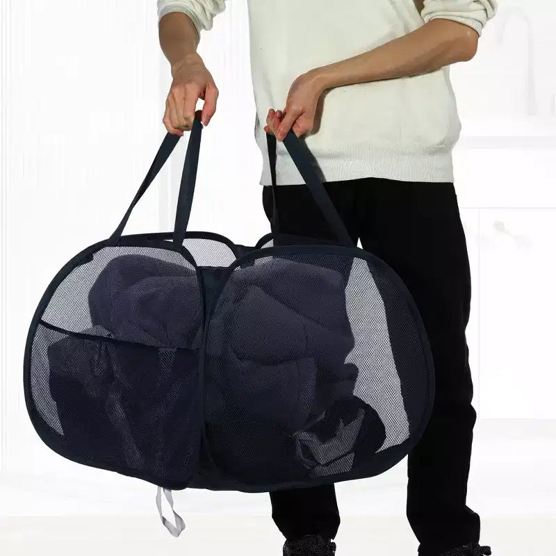 Panier à linge pliable en maille Unique Bargains 90 litres 1 pièce