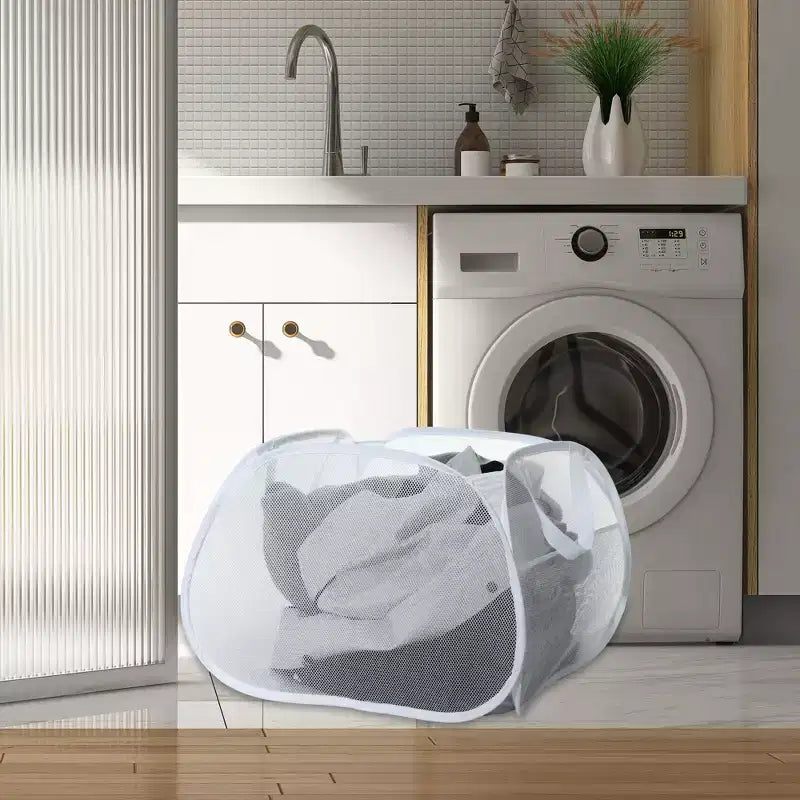 Panier à linge pliable en maille Unique Bargains 90 litres 1 pièce