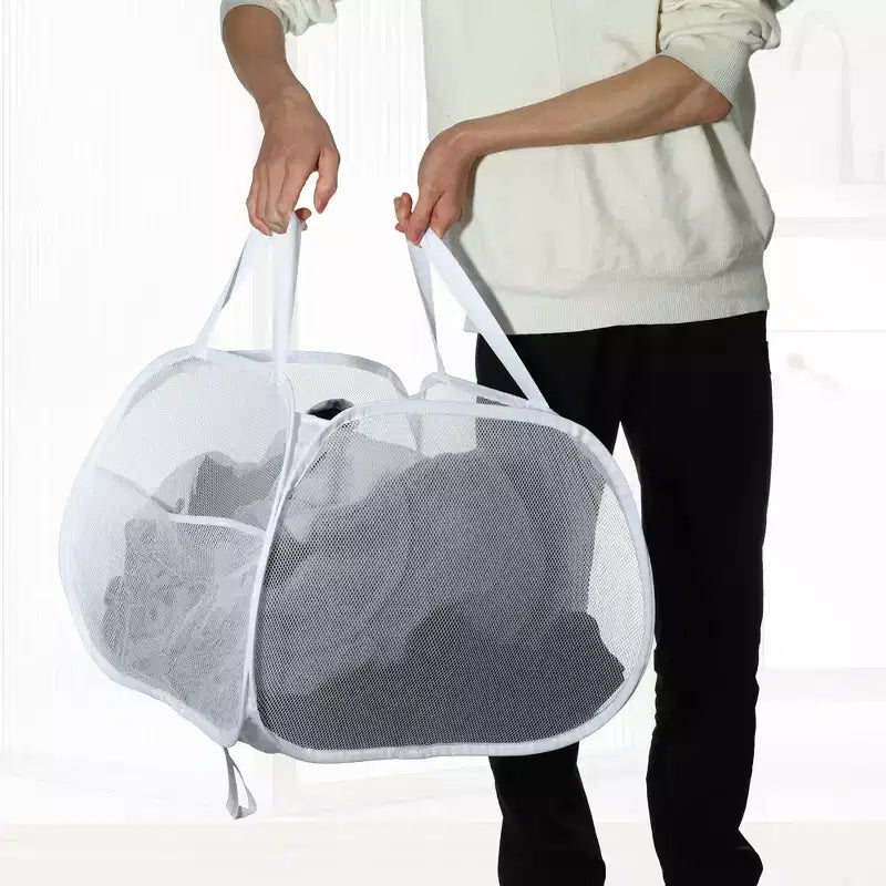 Panier à linge pliable en maille Unique Bargains 90 litres 1 pièce