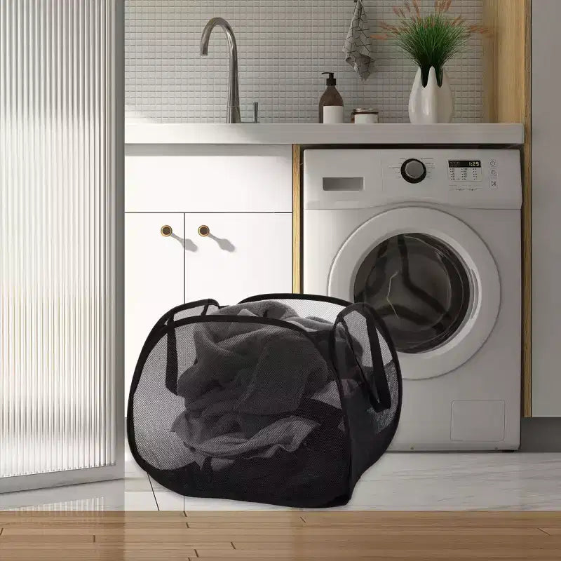 Panier à linge pliable en maille Unique Bargains 90 litres 1 pièce