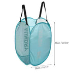 Unique Bargains Panier à Linge Pliant en Maille 75 Litres 1 Pièce
