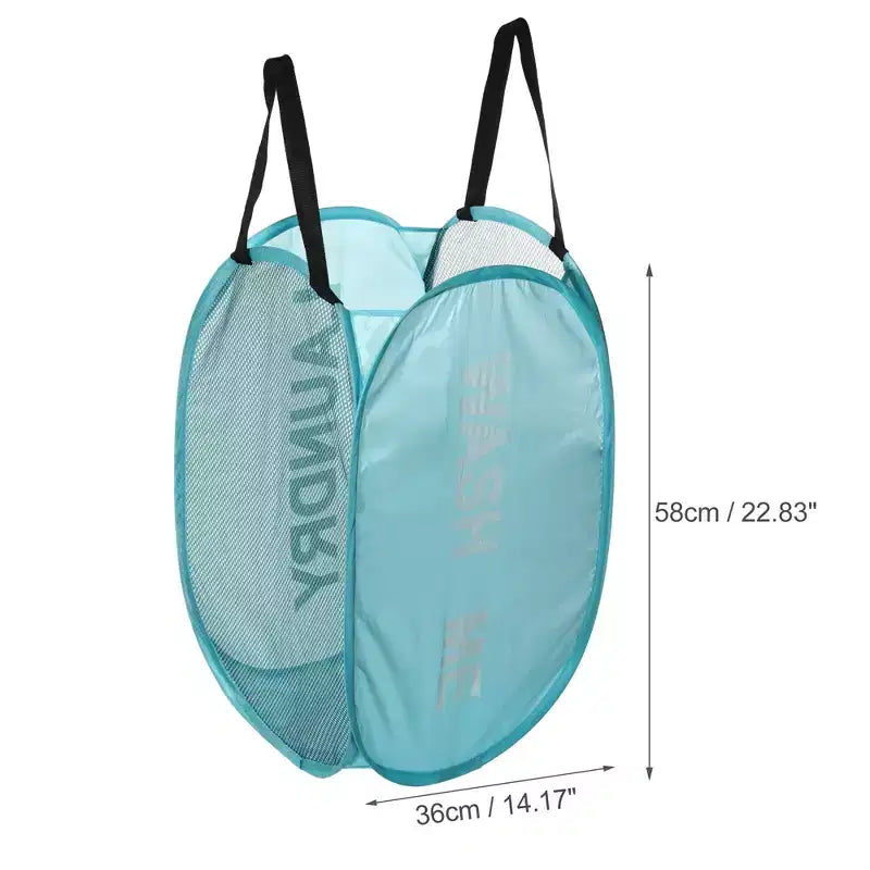 Unique Bargains Panier à Linge Pliant en Maille 75 Litres 1 Pièce