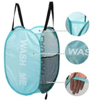 Unique Bargains Panier à Linge Pliant en Maille 75 Litres 1 Pièce