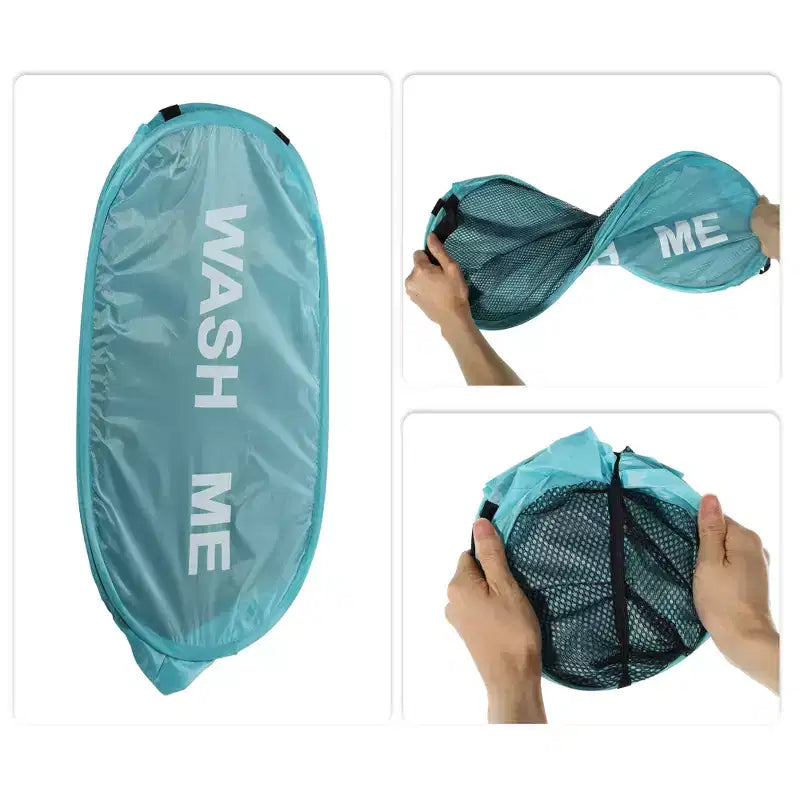 Unique Bargains Panier à Linge Pliant en Maille 75 Litres 1 Pièce