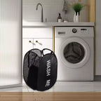 Unique Bargains Panier à Linge Pliant en Maille 75 Litres 1 Pièce