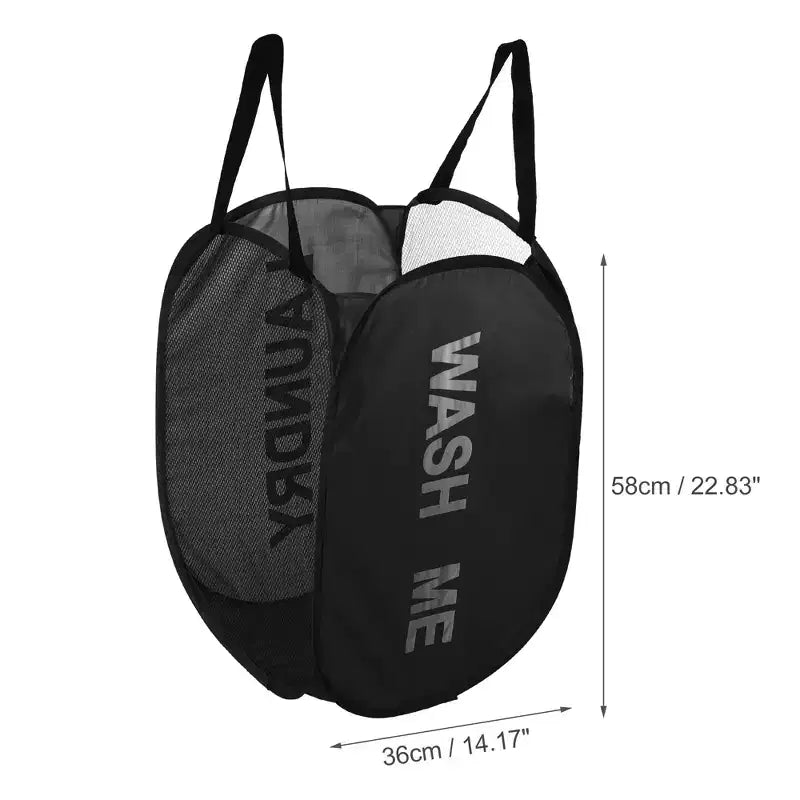 Unique Bargains Panier à Linge Pliant en Maille 75 Litres 1 Pièce