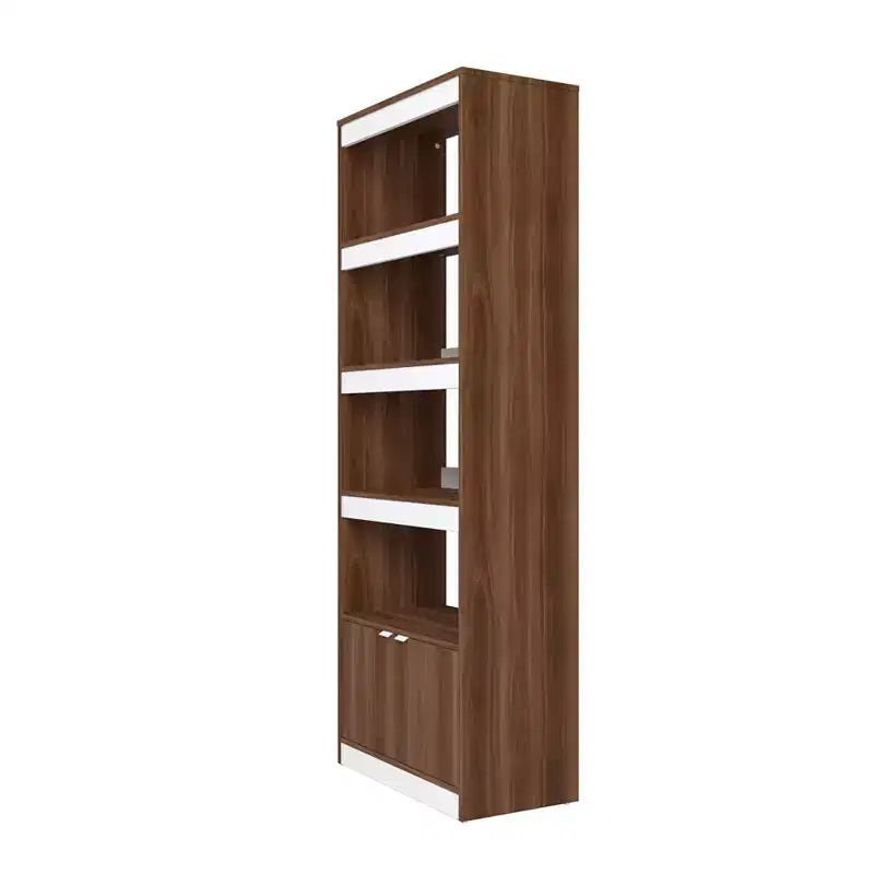 Bibliothèque Manhattan Comfort Ratzer Mid - Century Modern 5 étagères 182 cm