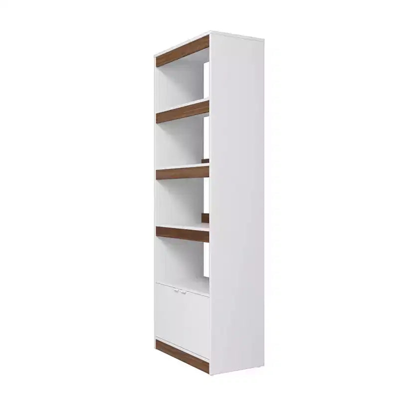 Bibliothèque Manhattan Comfort Ratzer Mid - Century Modern 5 étagères 182 cm