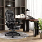Chaise de jeu e-sport réglable Costway avec appuie-tête rembourré, support lombaire bleu/noir/gris/rouge