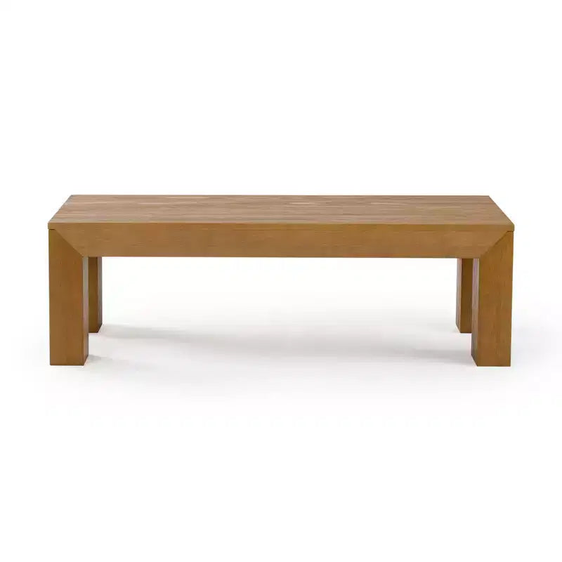 Table basse rectangulaire moderne 48 po Plank+Beam en bois massif, table basse pour salon
