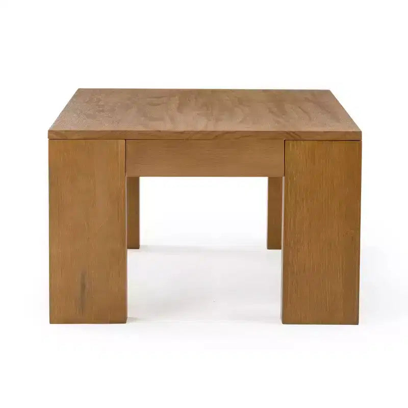 Table basse rectangulaire moderne 48 po Plank+Beam en bois massif, table basse pour salon